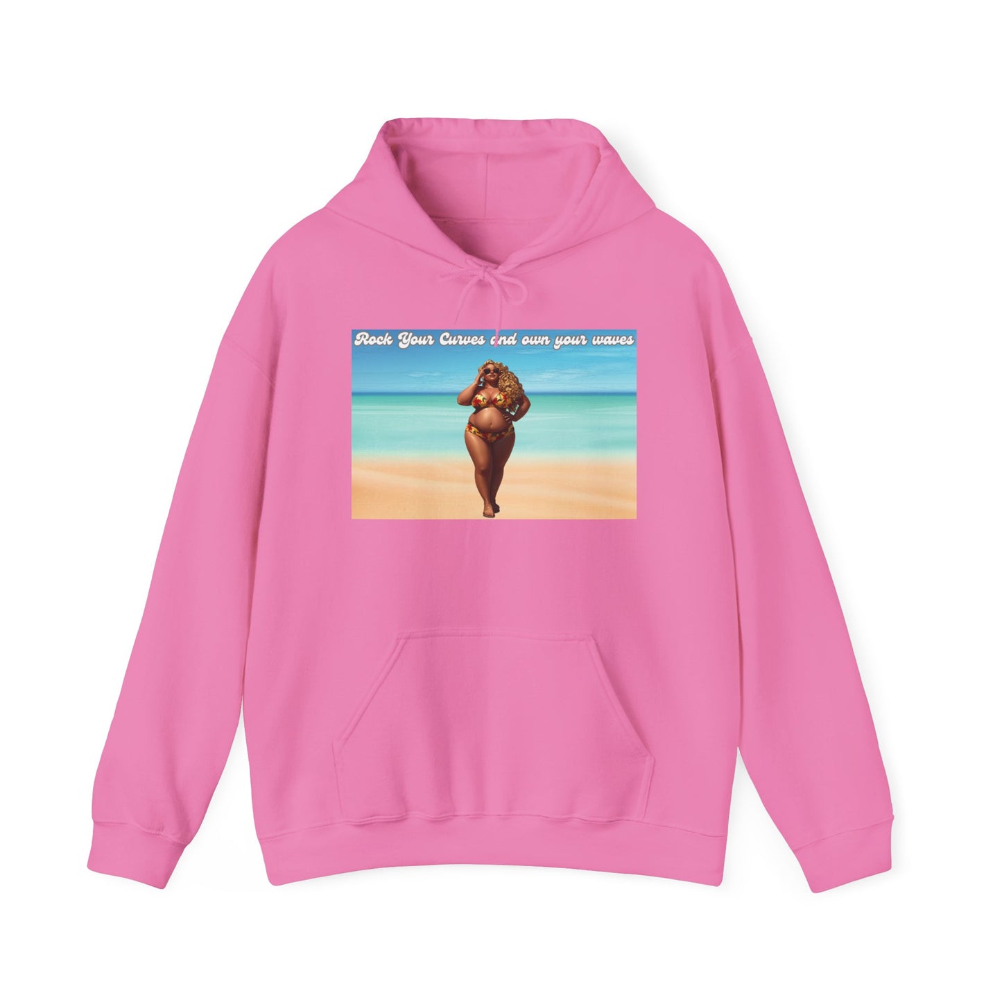 Rock Your Curves and Own Your Waves Hooded Sweatshirt
