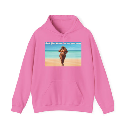 Rock Your Curves and Own Your Waves Hooded Sweatshirt