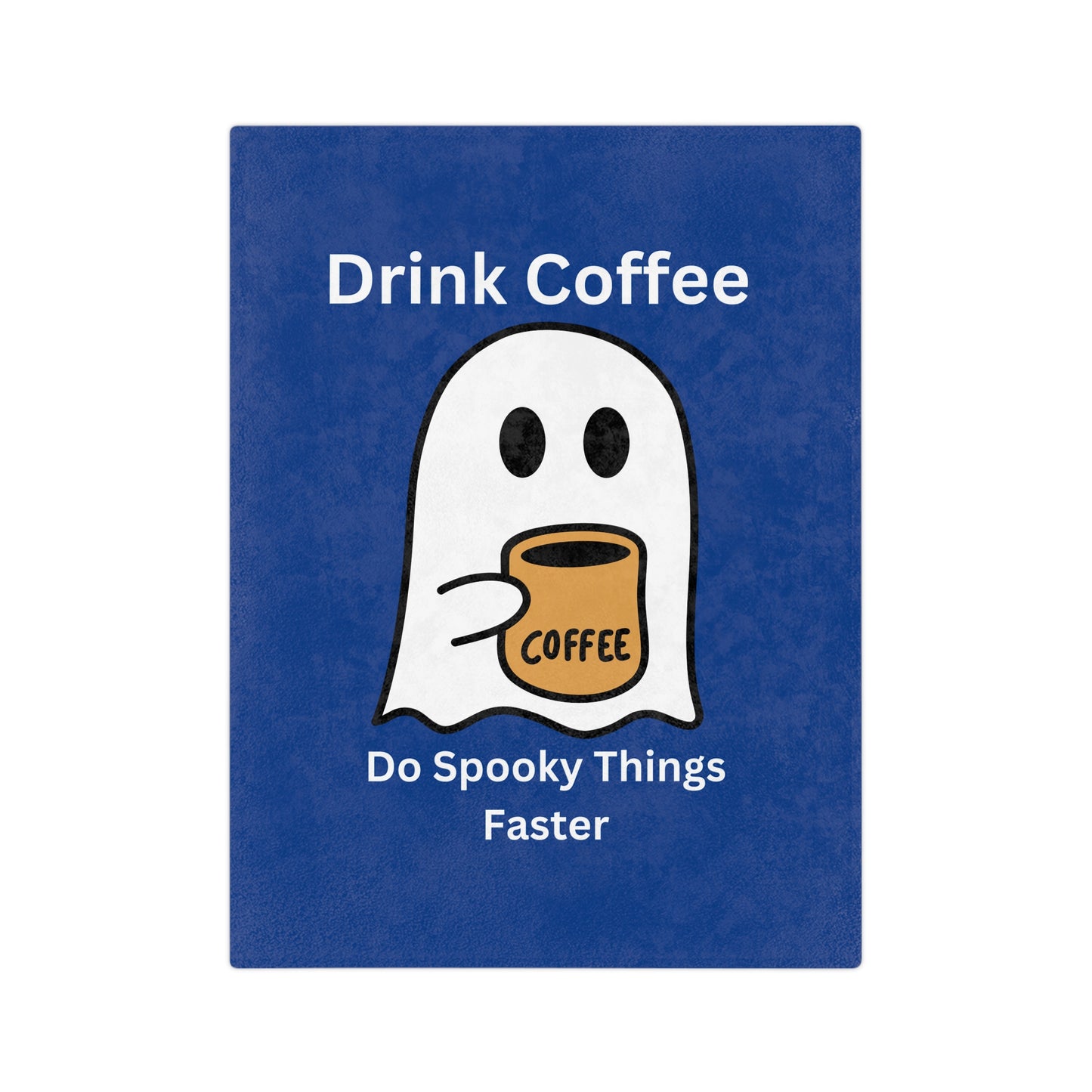 Drink Coffee Ghost-Dark Blue