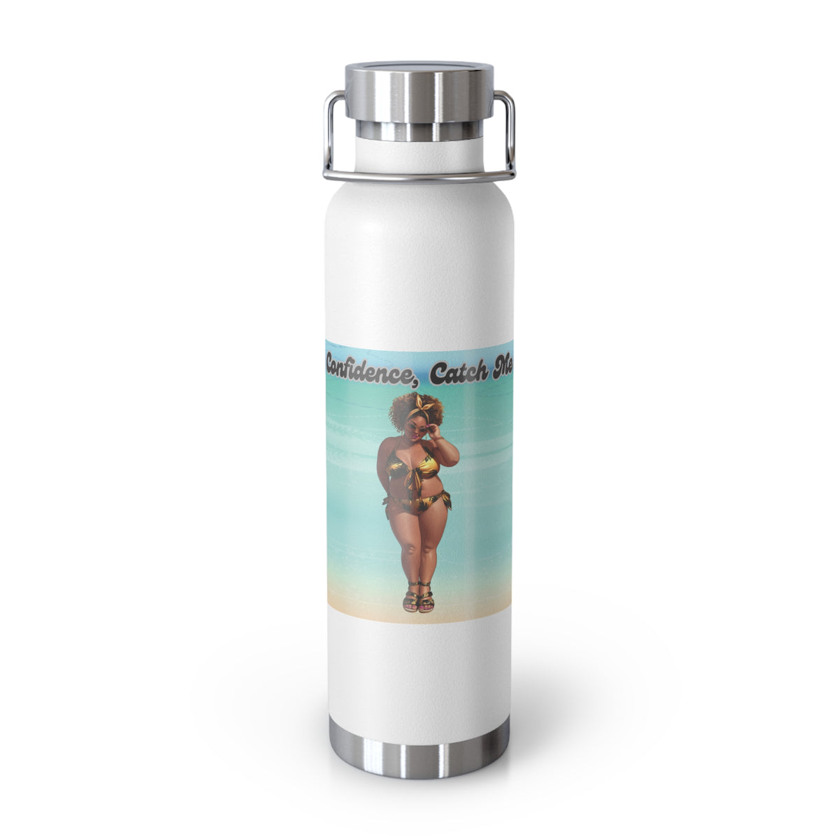 Curves and Confidence Insulated 22 oz Water Bottle