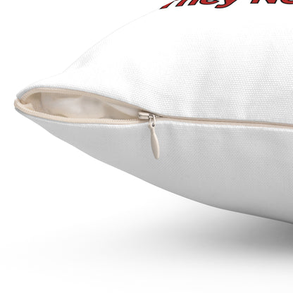 They Not Like Us-Spun Polyester Square Pillow (White)