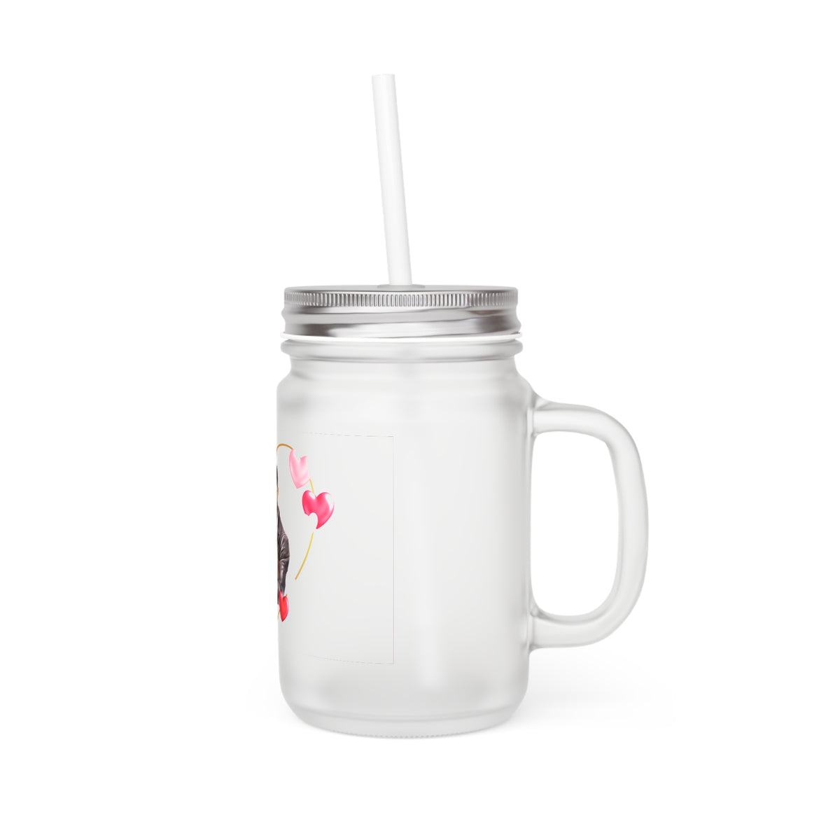 When Somebody Loves You Back Mason Jar with Straw - Adorable Couple Design for Weddings & Anniversaries
