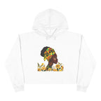 Queen Sunflower Crop Hoodie
