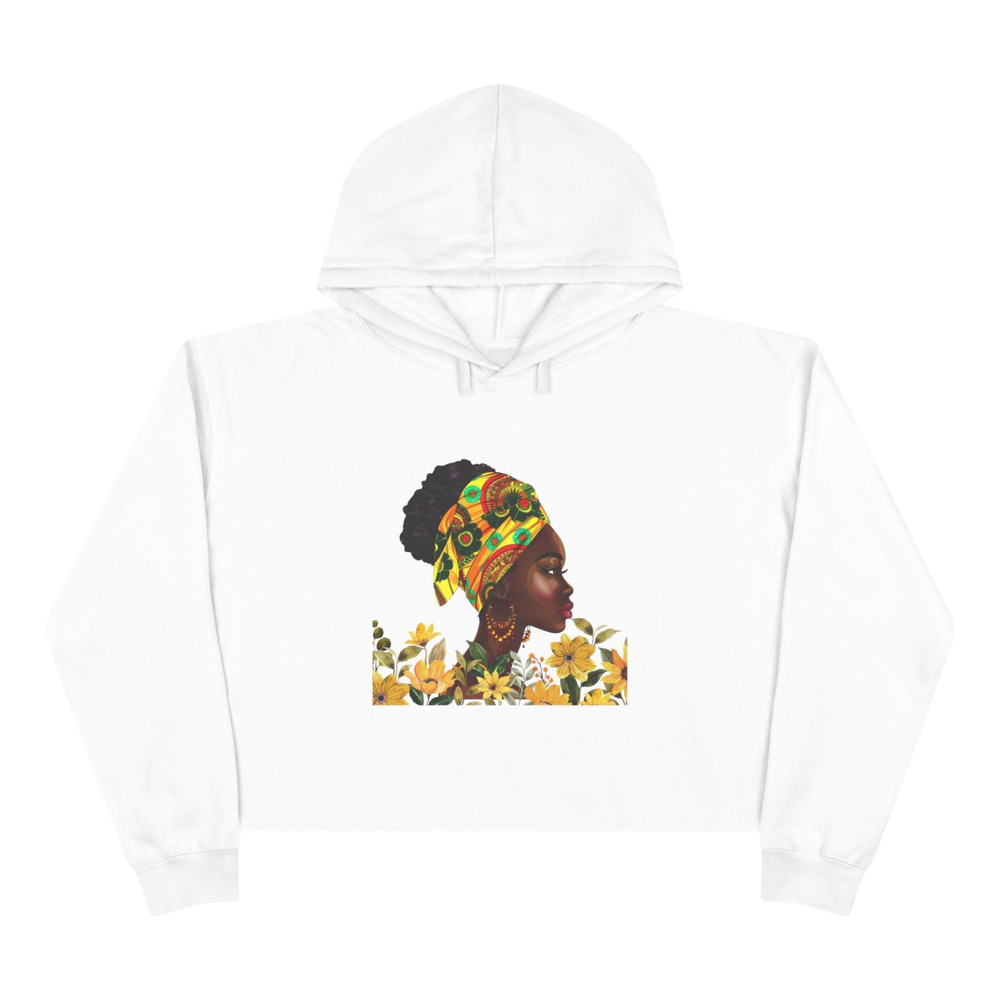 Queen Sunflower Crop Hoodie