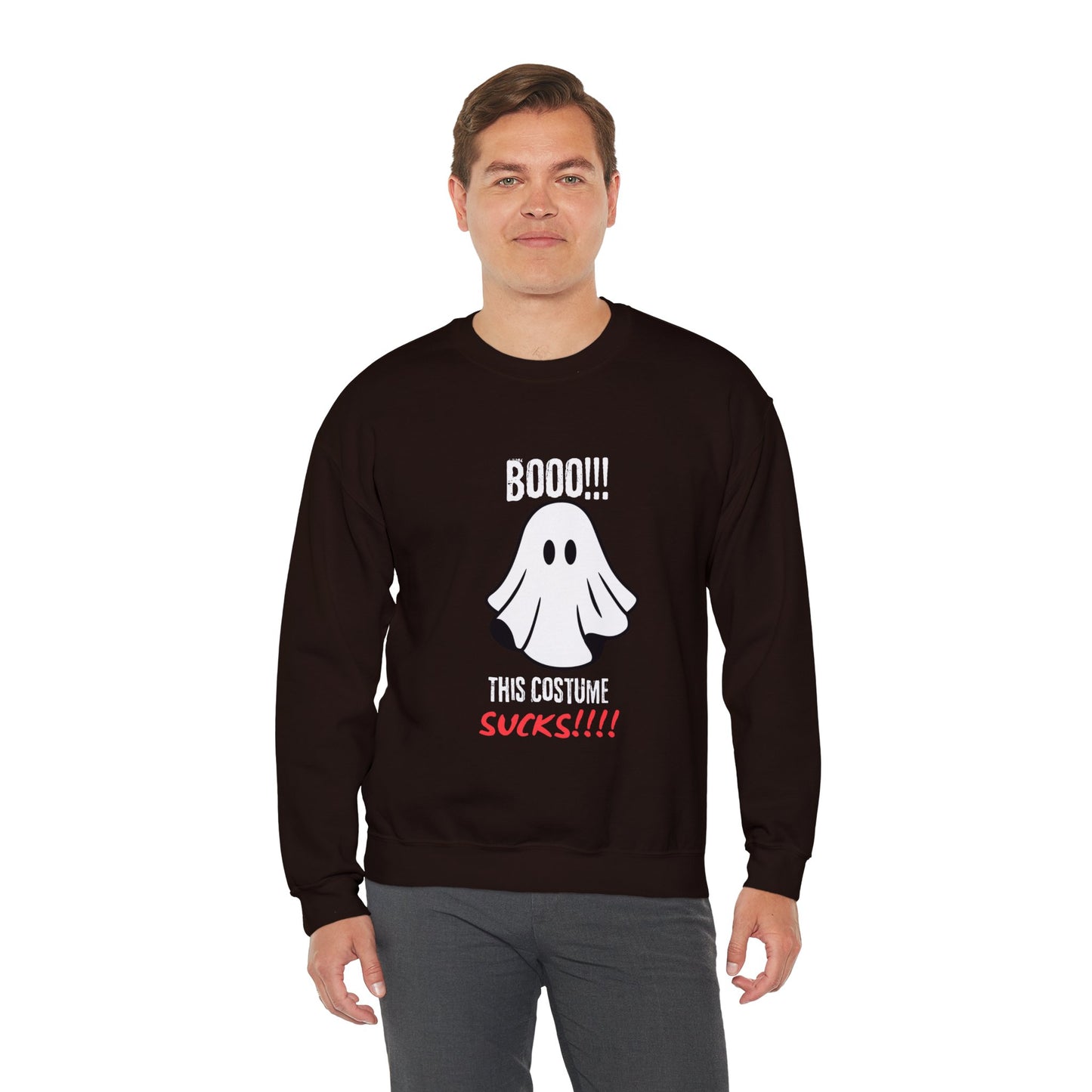 Boo Costume Sucks-Black-Sweatshirt
