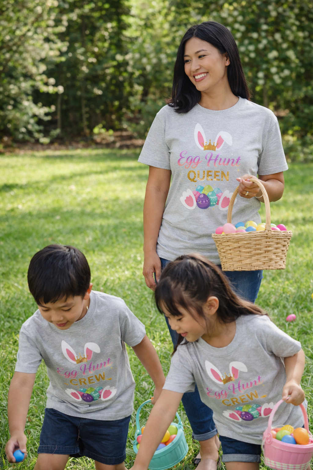 Easter Egg Hunt Queen T-Shirt-1
