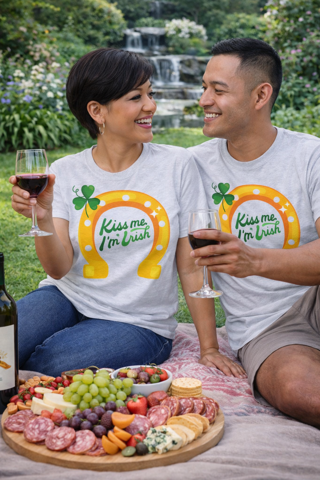 Kiss Me I'm Irish Horseshoe Tee-St. Patrick's Day