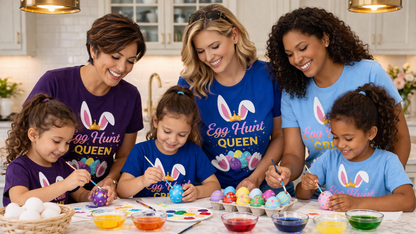 Easter Egg Hunt Queen T-Shirt-1