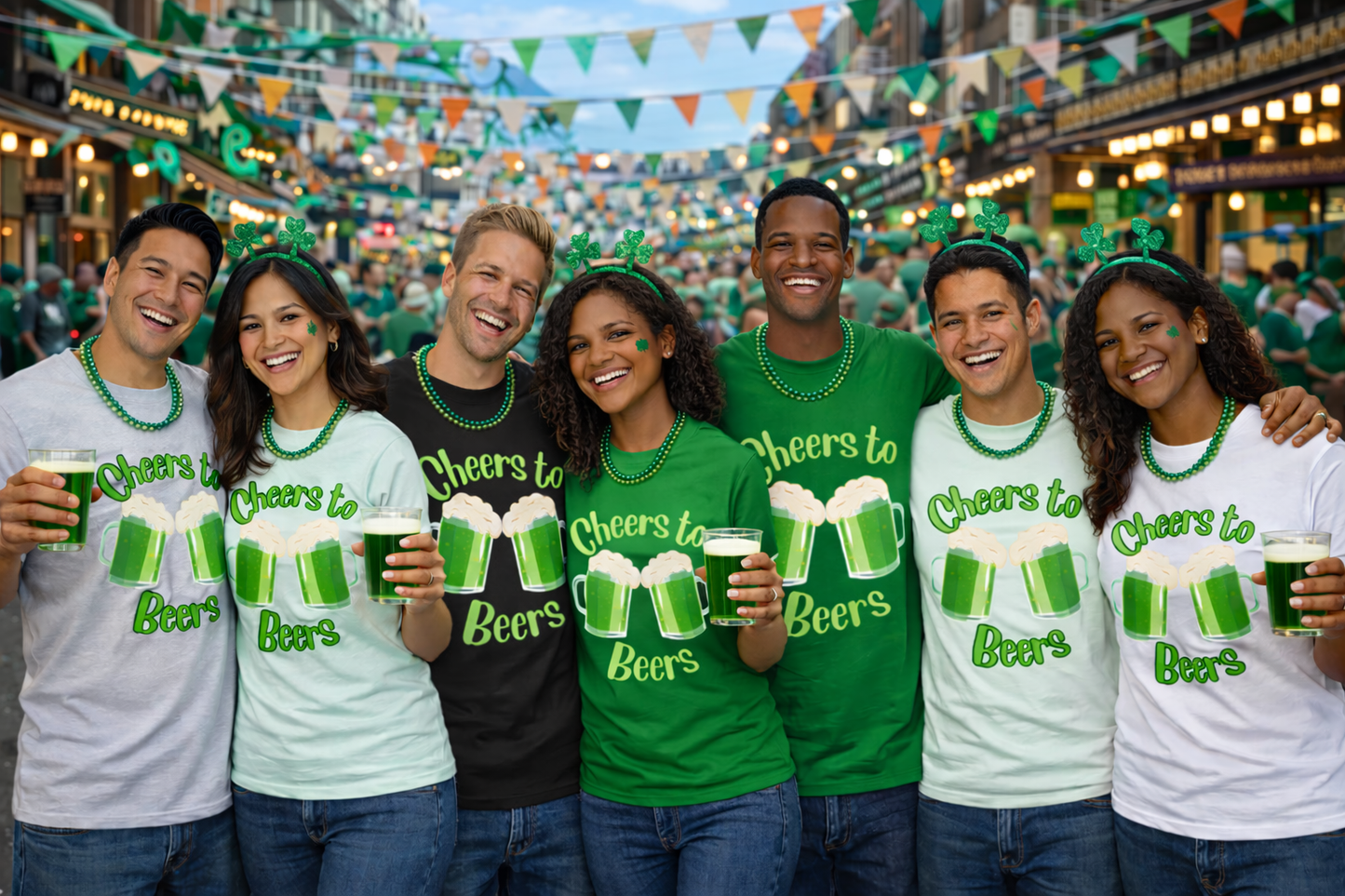 Cheers to Beers St. Patrick's Day T-Shirt —1