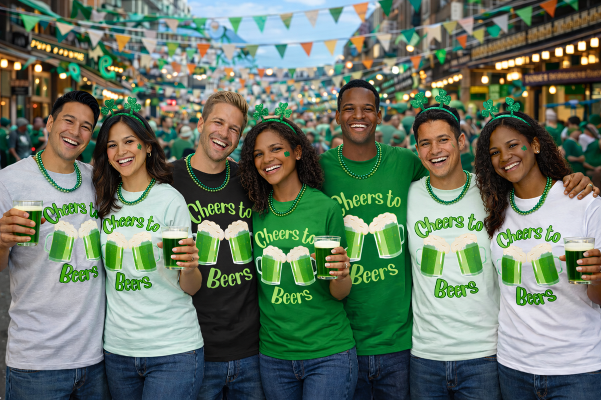 Cheers to Beers St. Patrick's Day T-Shirt —1