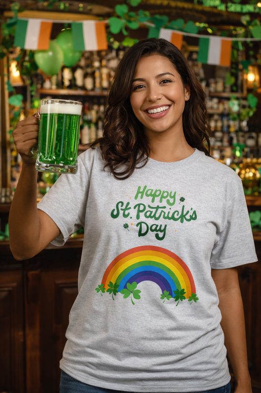 Happy St. Patrick's Day Tee 3 — "Happy St. Patrick's Day" Graphic T-Shirt