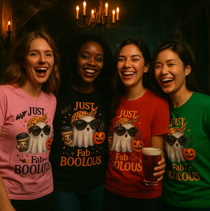 Just Fab-Boolous Halloween-Themed Unisex Tee