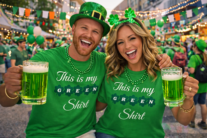 This Is My Green Shirt Tee 1 — St. Patrick's Day Shamrock Graphic T‑Shirt