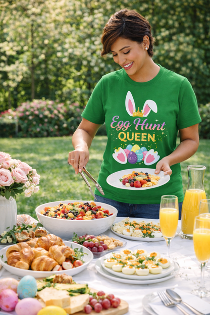 Easter Egg Hunt Queen T-Shirt-1