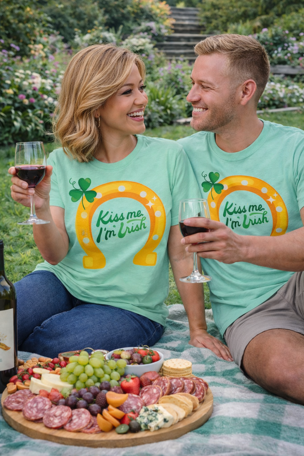 Kiss Me I'm Irish Horseshoe Tee-St. Patrick's Day