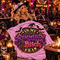 "In My Spooky Bitch Era" Halloween Blanket-Pink