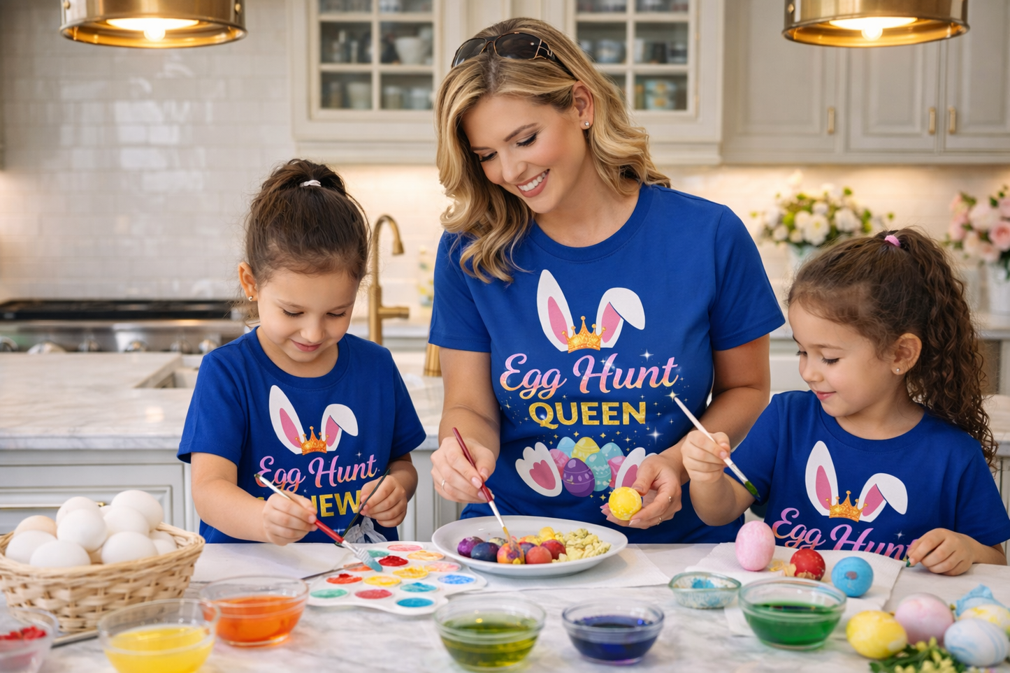Easter Egg Hunt Queen T-Shirt-1