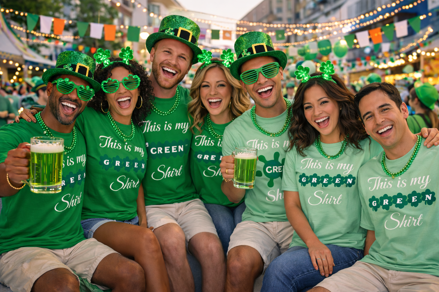 This Is My Green Shirt Tee 1 — St. Patrick's Day Shamrock Graphic T‑Shirt