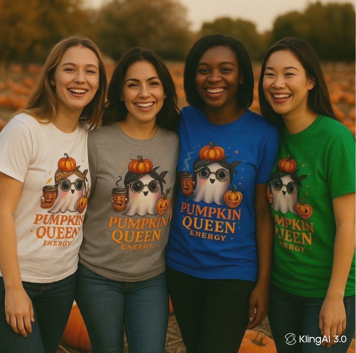 Pumpkin Queen Energy Halloween Tee
